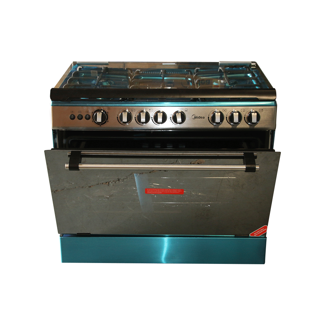 Midea 90 x 60 cm 5-Burner Gas Cooker with Grill – Model 36LMG5G027-C