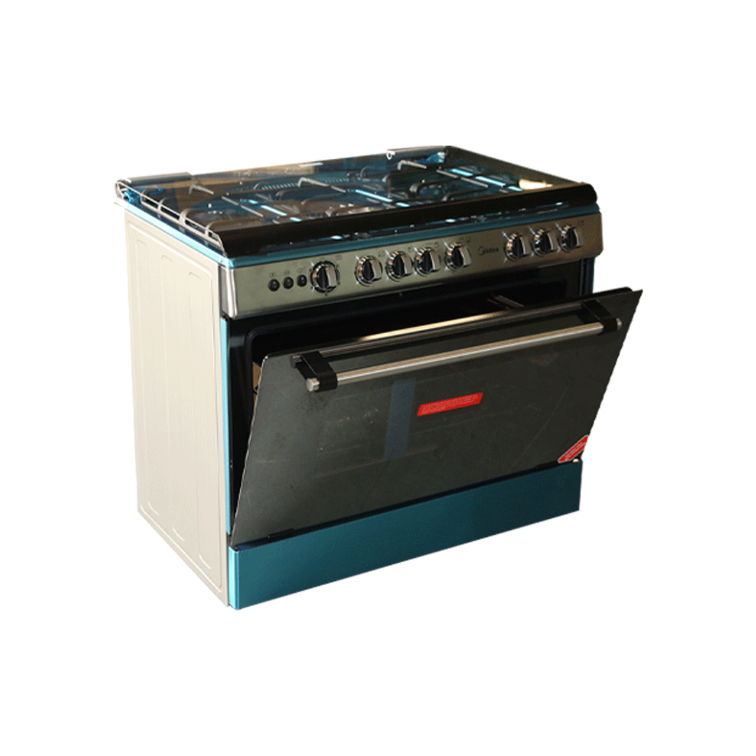 Midea 90 x 60 cm 5-Burner Gas Cooker with Grill – Model 36LMG5G027-C – view 2