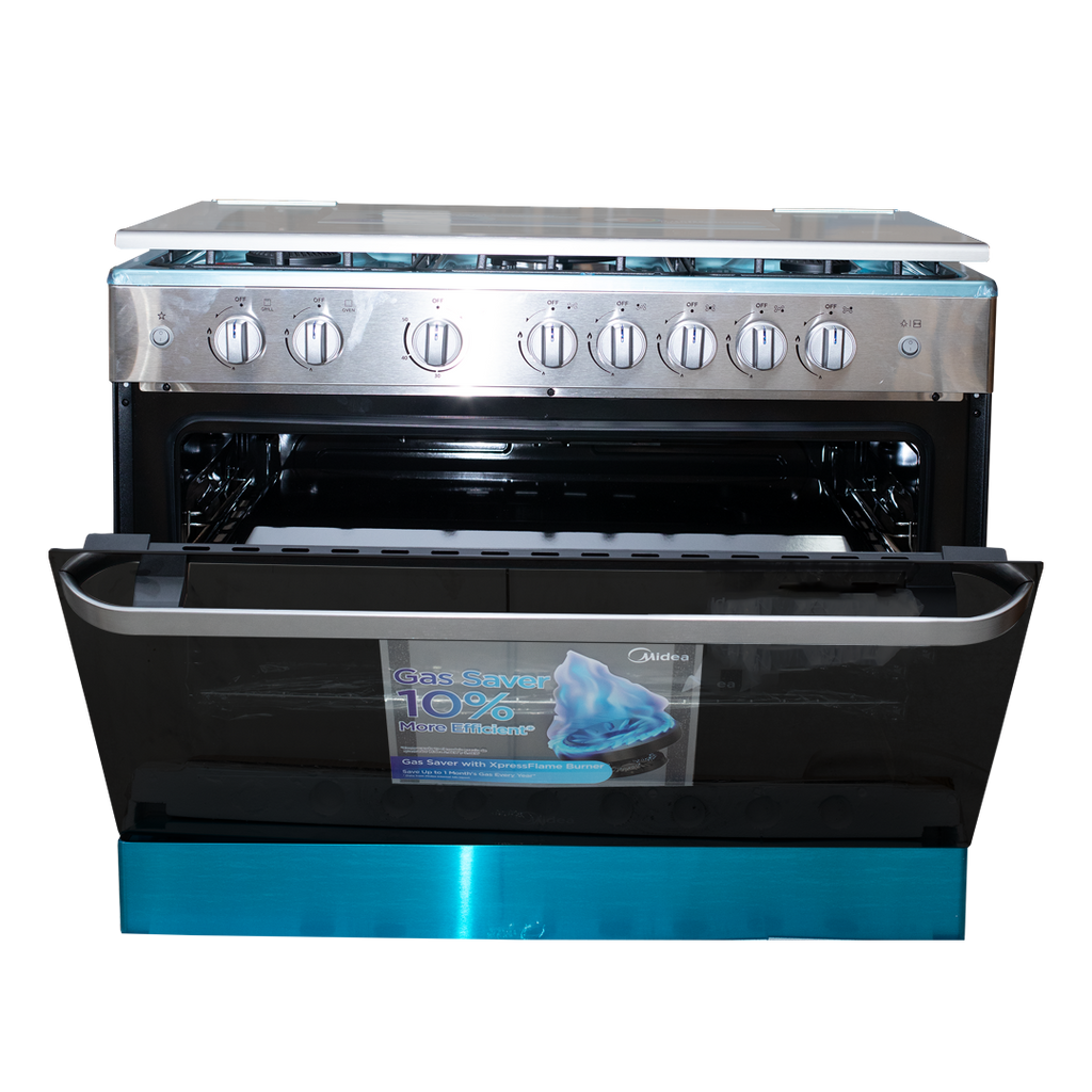 Midea 90 x 60 cm 5-Burner Gas Cooker with Grill – Model 36LMG5G080V – view 3