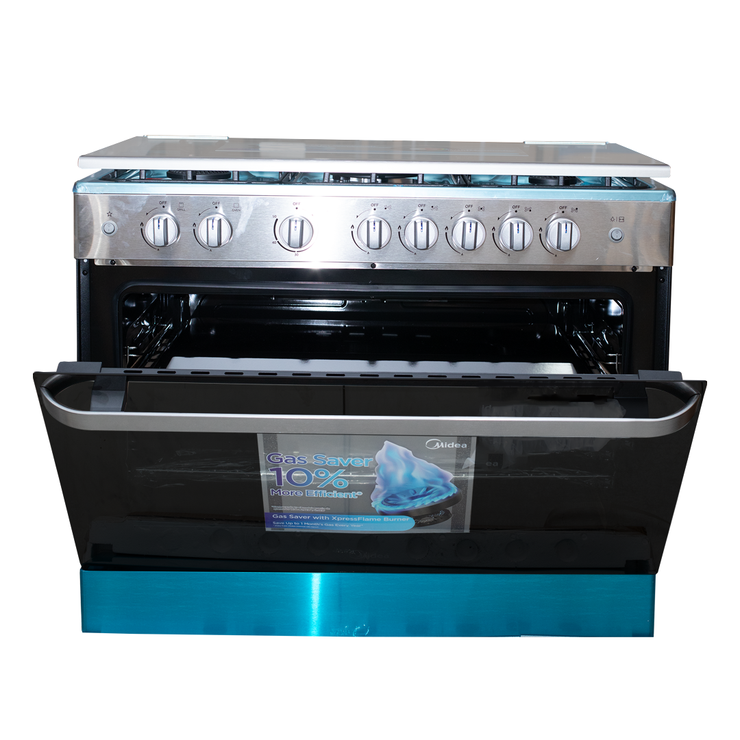 Midea 90 x 60 cm 5-Burner Gas Cooker with Grill – Model 36LMG5G080V – view 3