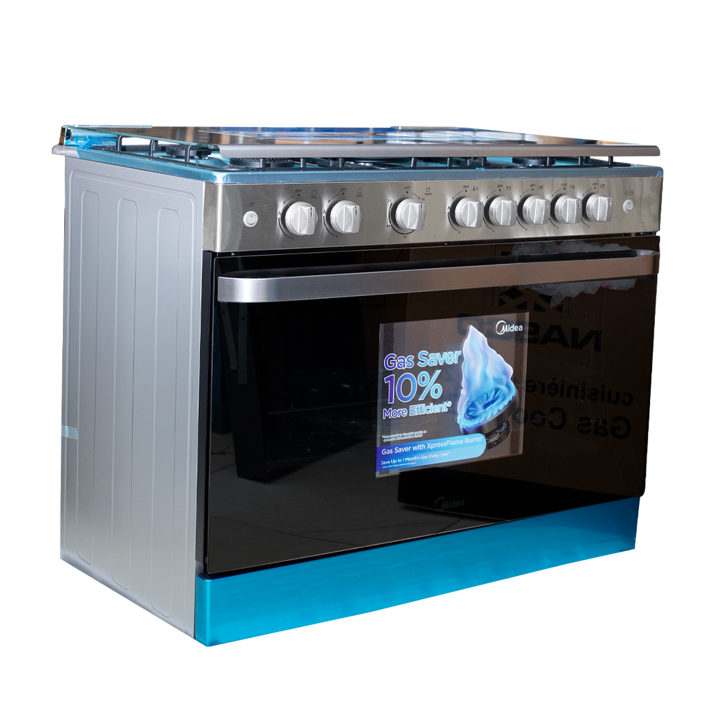 Midea 90 x 60 cm 5-Burner Gas Cooker with Grill – Model 36LMG5G080V – view 4