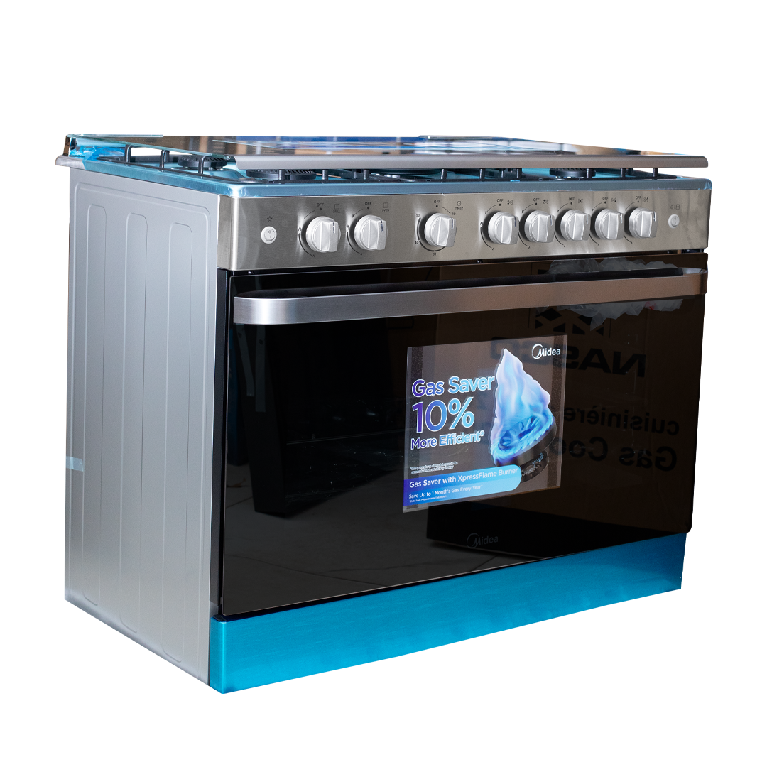 Midea 90 x 60 cm 5-Burner Gas Cooker with Grill – Model 36LMG5G080V – view 4