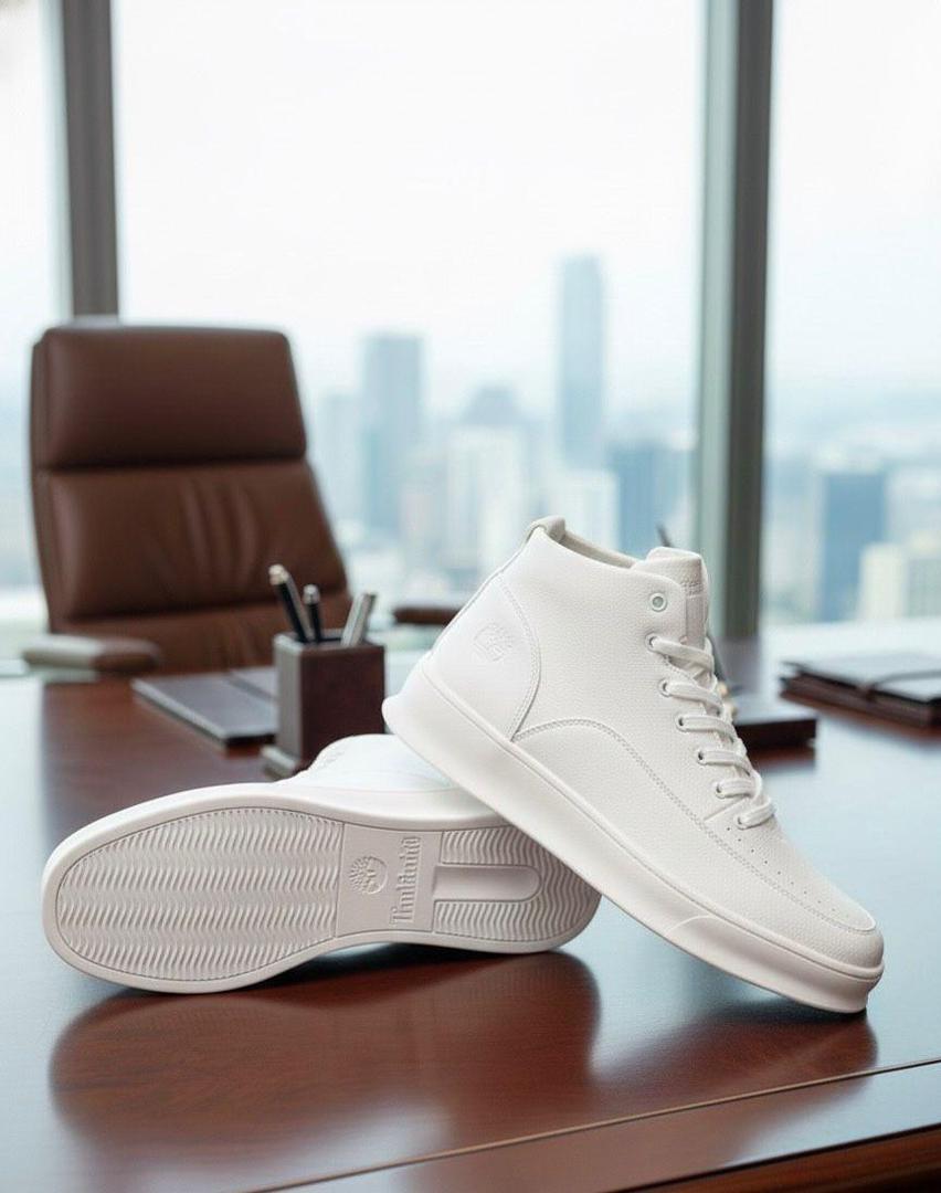 Timberland Urban Executive High-Top Sneakers - Black and White