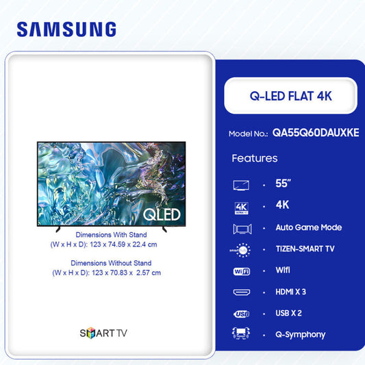 Samsung 65″ Q7F QLED 4K Smart TV – Model QA65Q7FAAUXGH