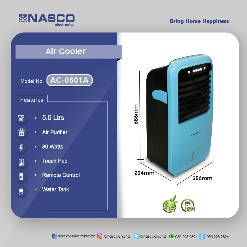 Nasco 5.5 L Air Cooler – Model AC-0601A – view 2