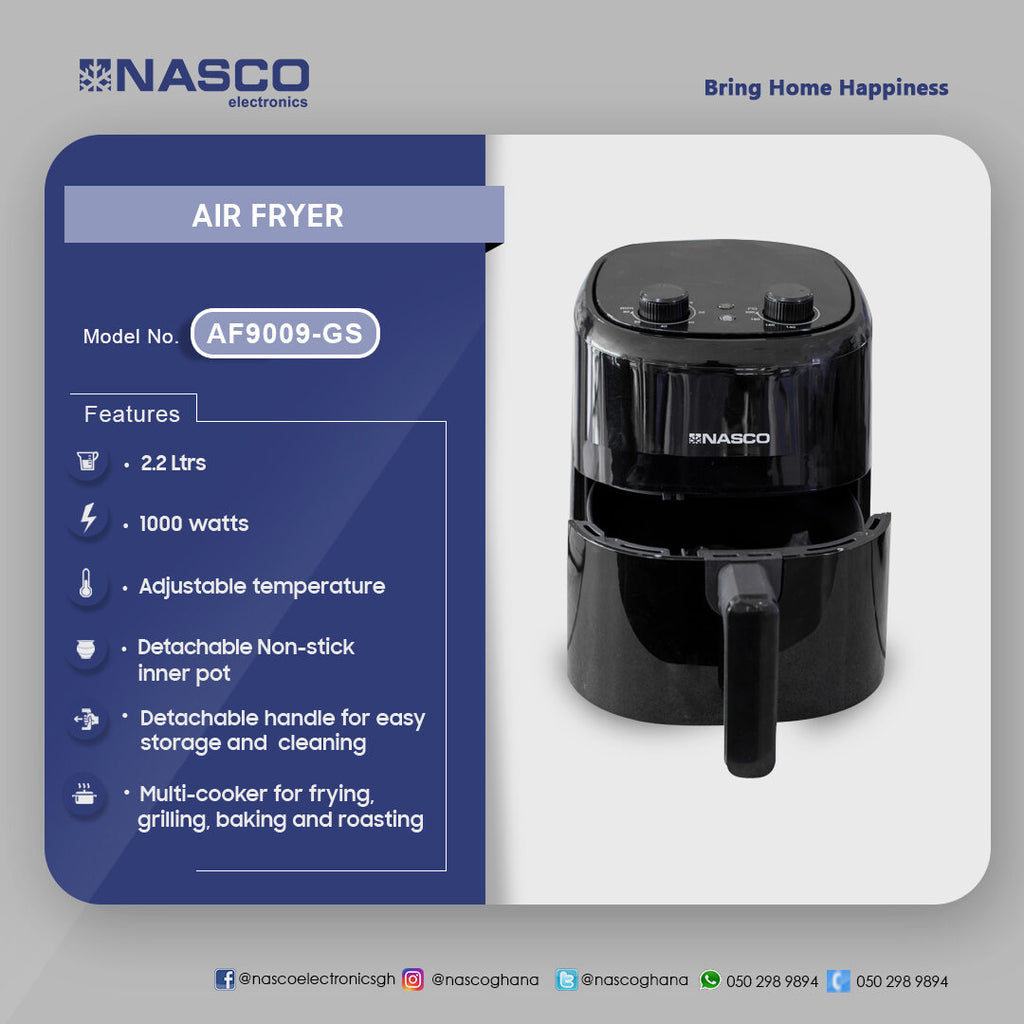Nasco 2.2 L Air Fryer – Model AF9009-GS – view 3