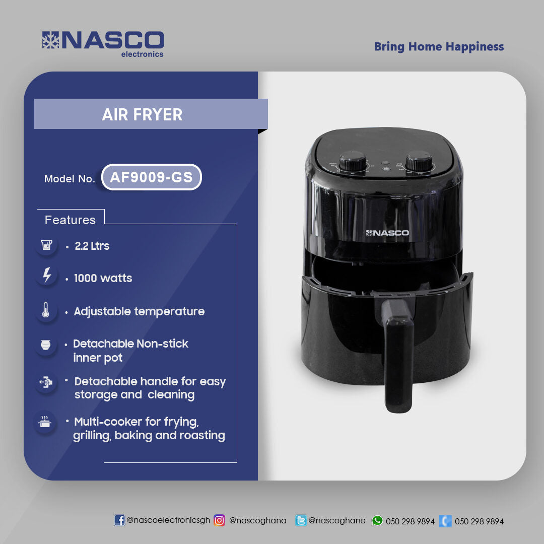 Nasco 2.2 L Air Fryer – Model AF9009-GS – view 3