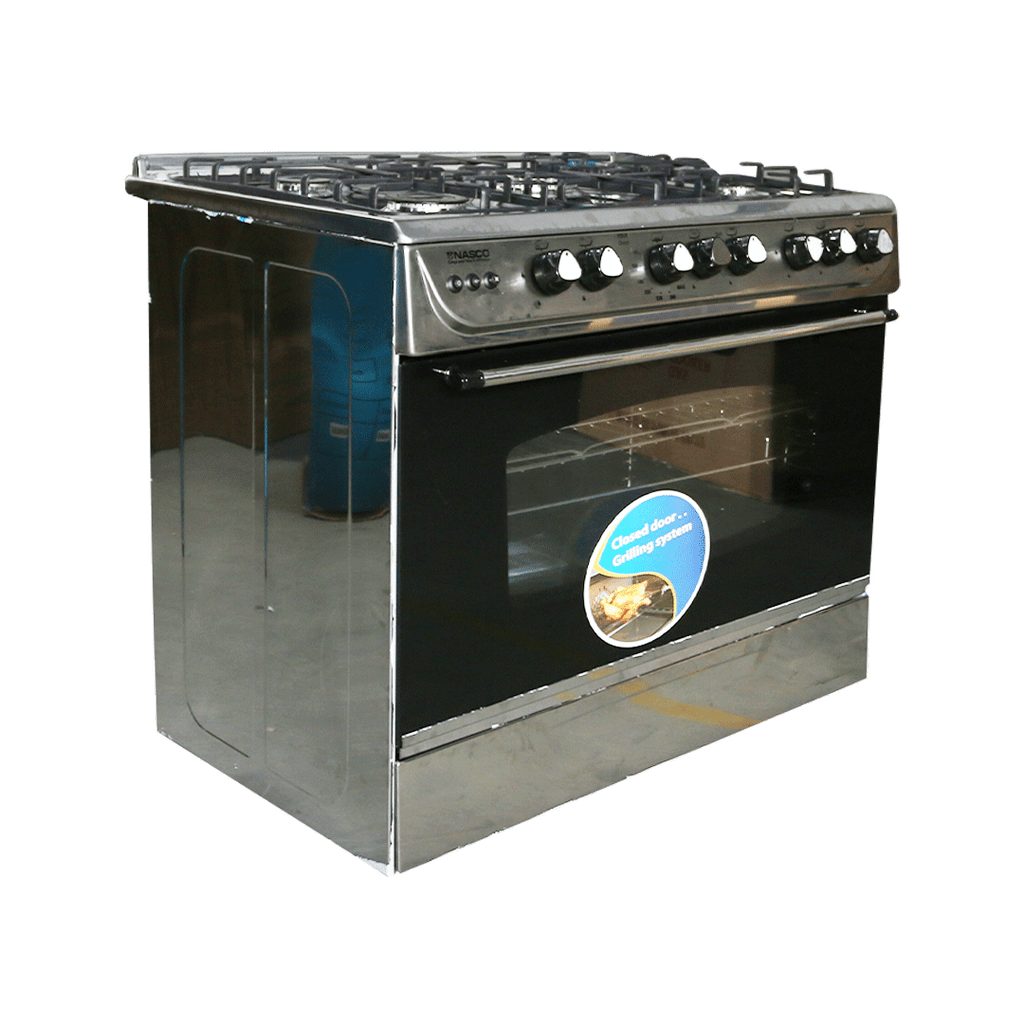 Nasco 60 x 90 cm 5-Burner Gas Cooker with Oven and Grill – Model C6090SS-FC-511 – view 2