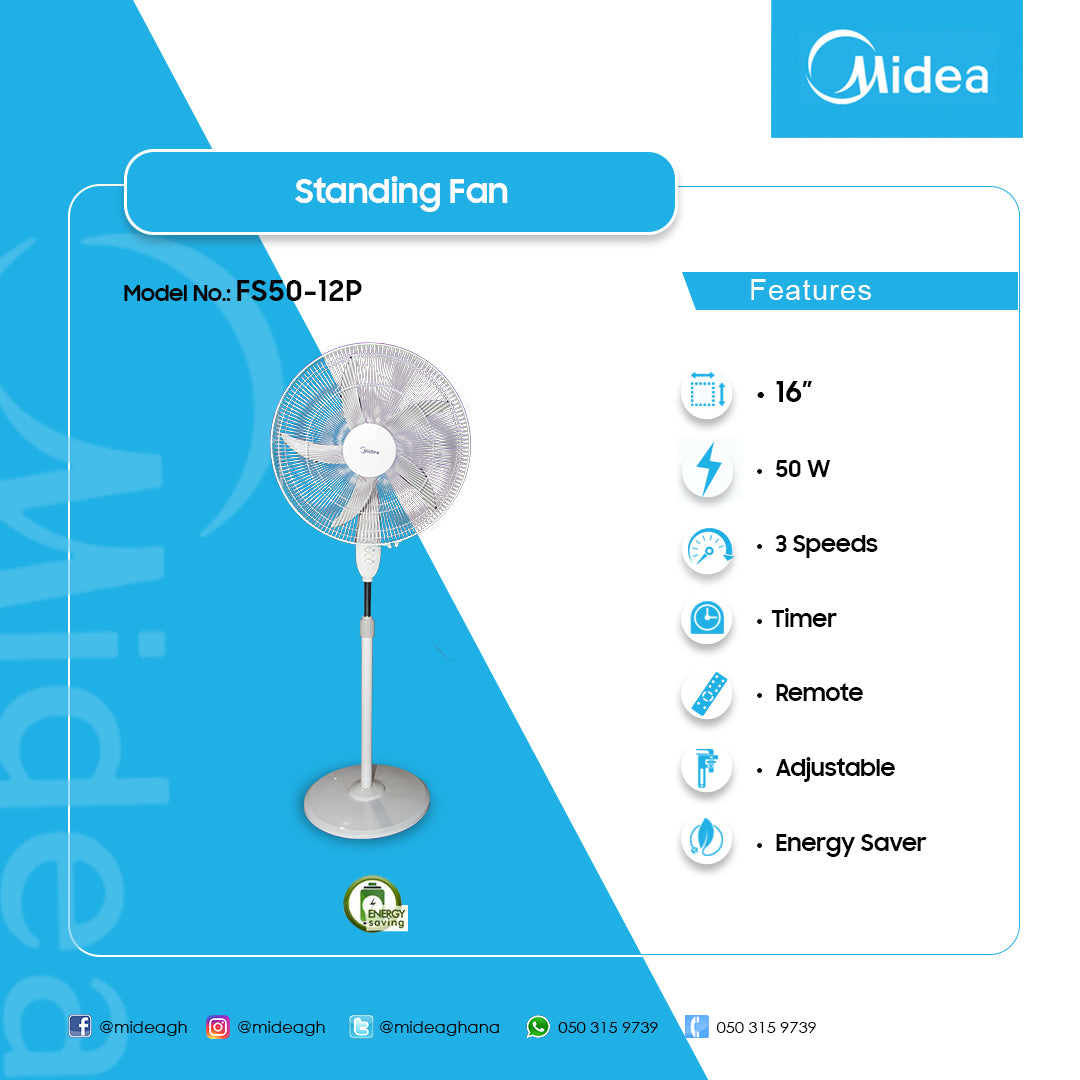 Midea Stand Fan – Model FS50-12P – view 2