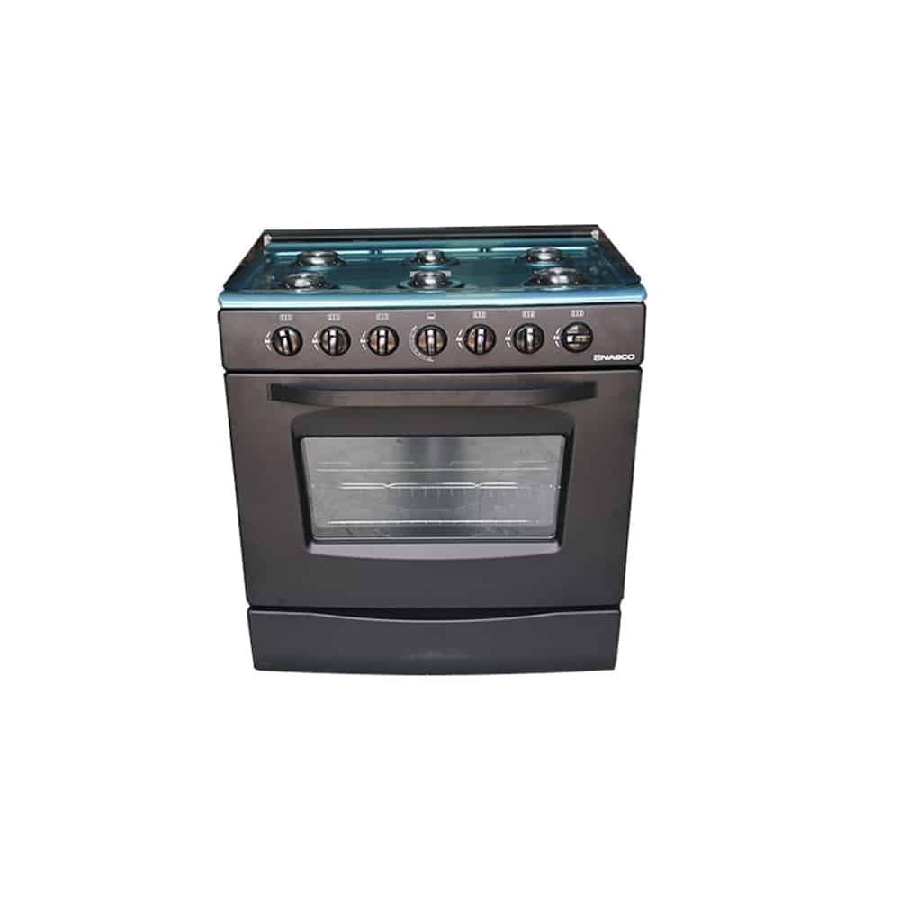 Nasco 80 x 60 cm 6-Burner Gas Cooker with Oven – Model GCNAS-8060B – view 4