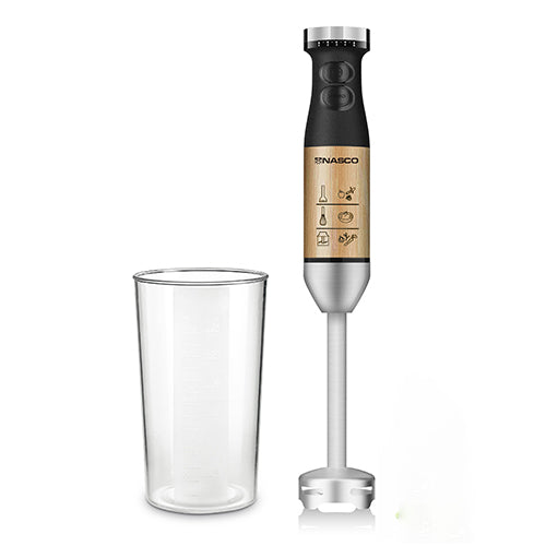 Nasco 600 W Wooden-Coating Hand Blender – Model HB5010KB-GS – view 2