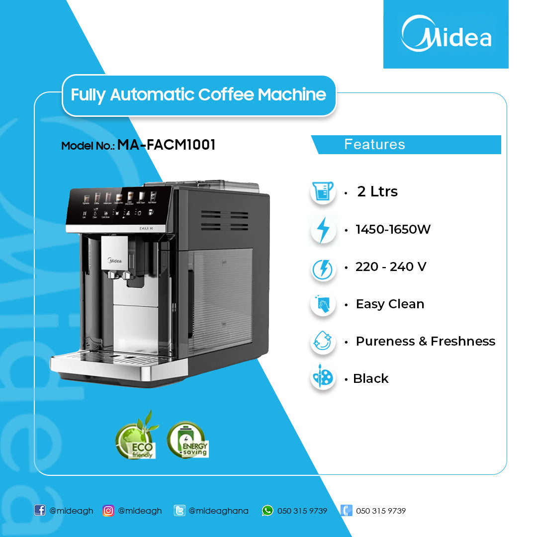 Midea 2 L Fully Automatic Bean-to-Cup Coffee Machine – Model MA-FACM1001 – view 2