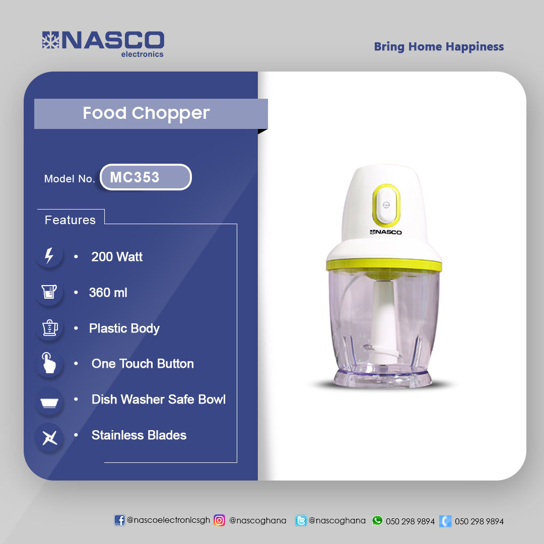 Nasco 200 W Food Chopper – Model MC353 – view 3