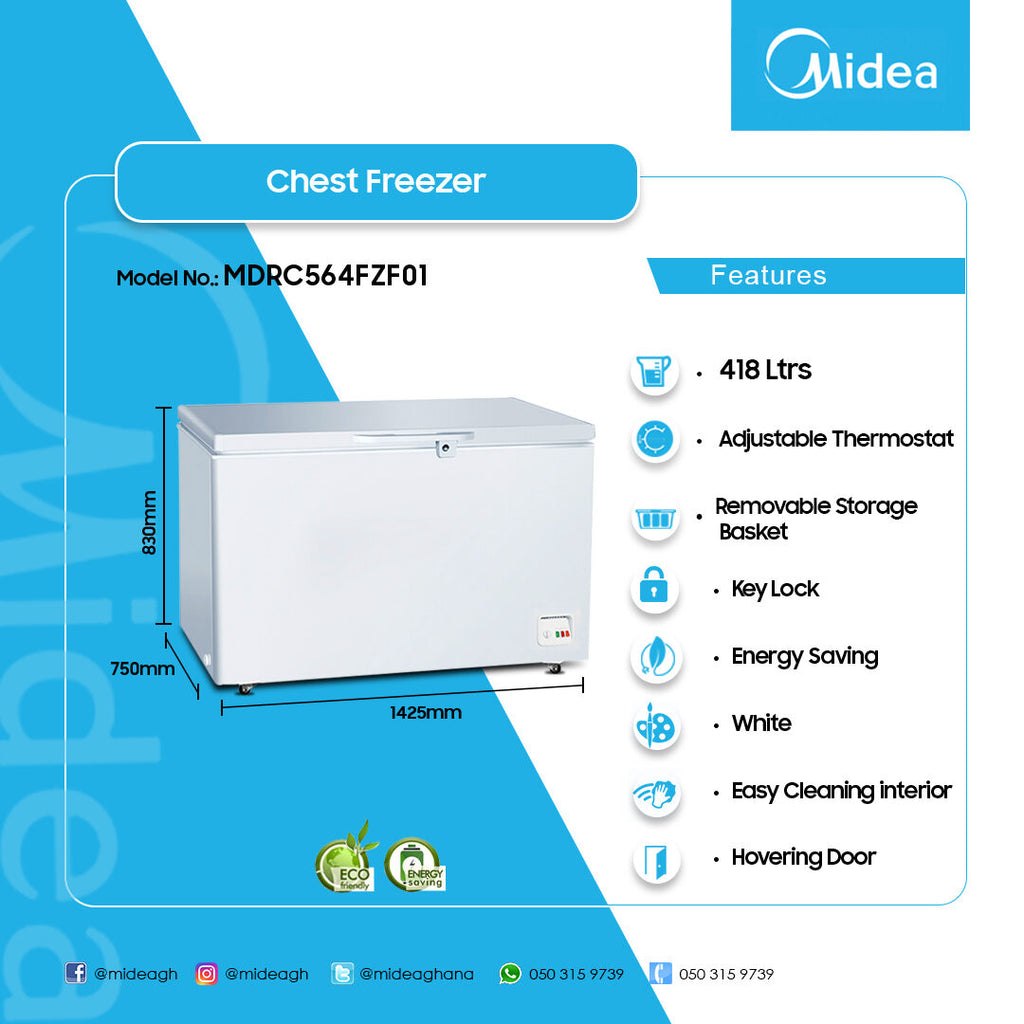 Midea 418 L Chest Freezer – Model MDRC564FZF01 – view 4