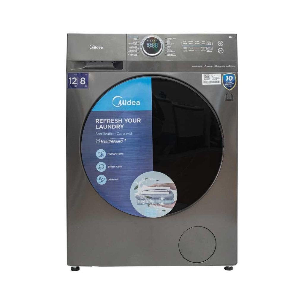 Midea 12 kg Wash / 8 kg Dry Front Load Washer Dryer – Model MF200D120WB/T – view 4