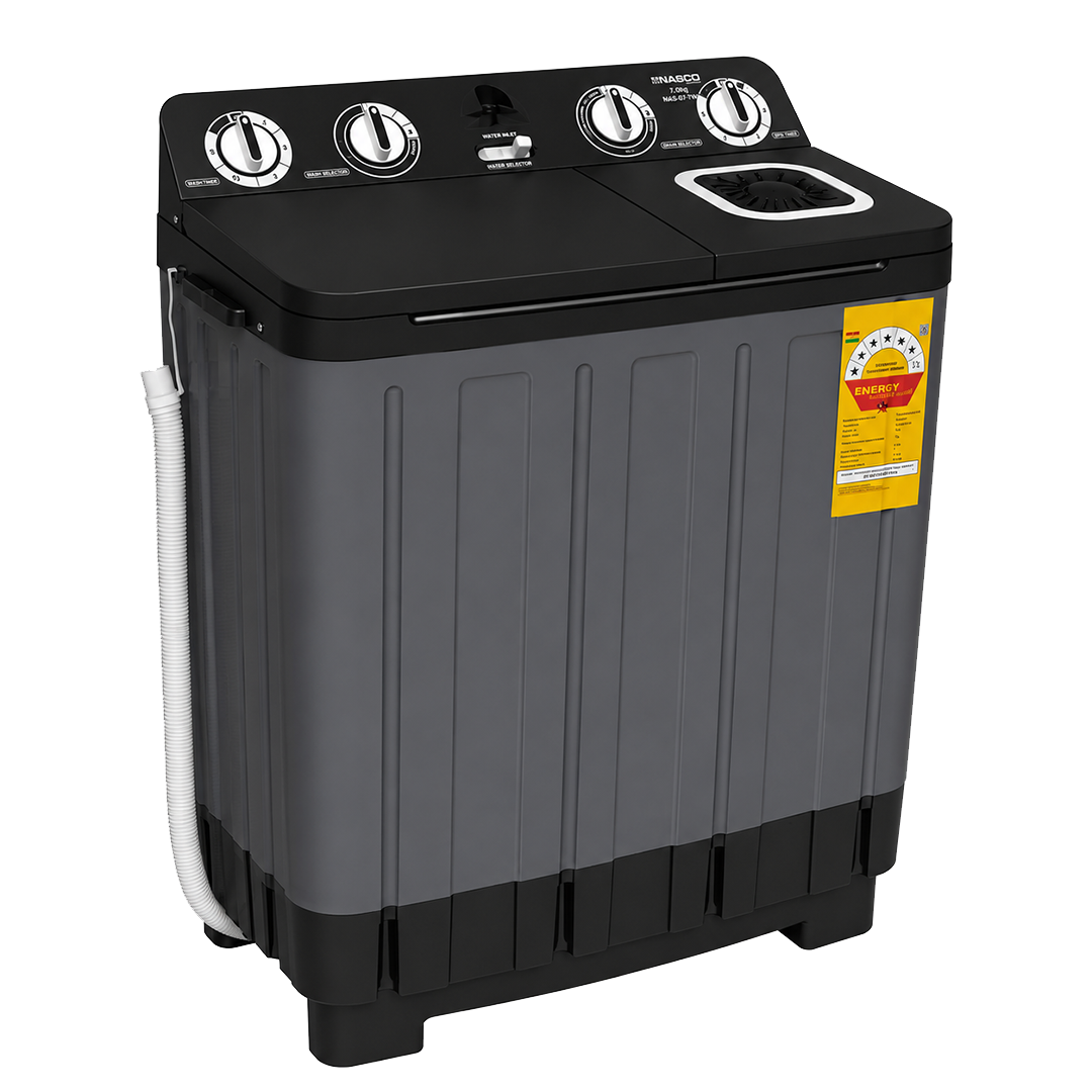 Nasco 7 kg Twin Tub Semi-Automatic Washing Machine – Model NAS-07-TW – view 2