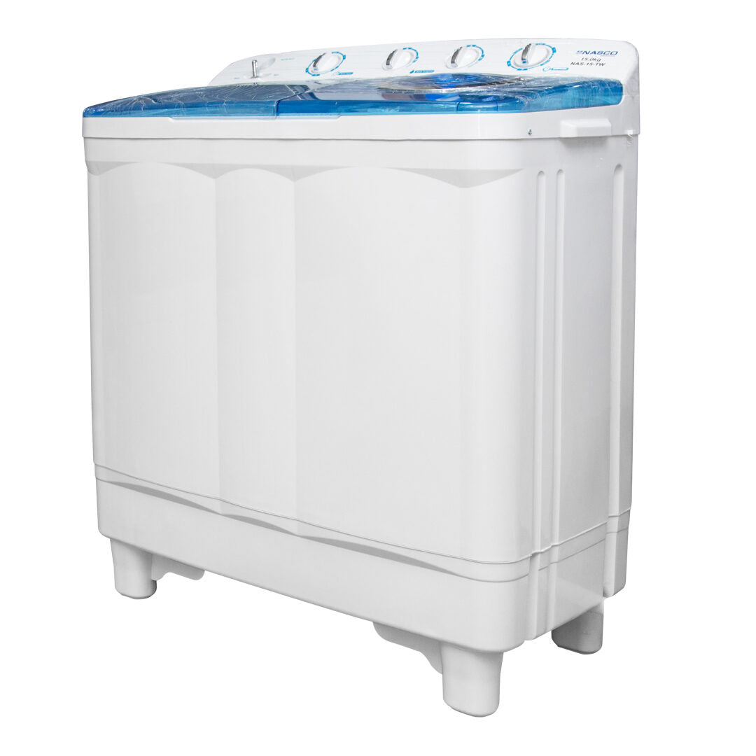 Nasco 15 kg Twin Tub Semi-Automatic Washing Machine – Model NAS-15-TW