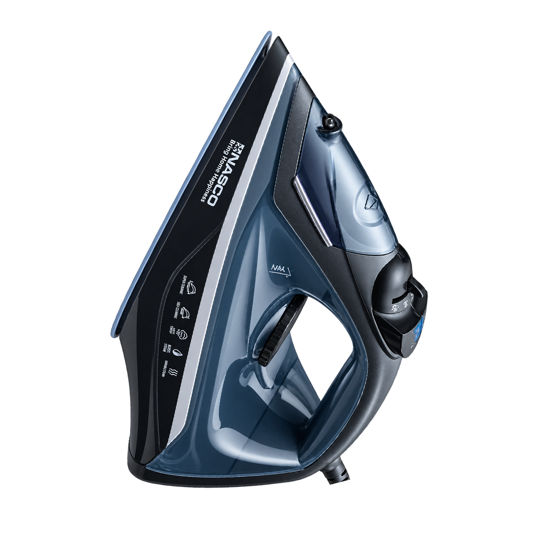 Nasco 2200 W Ceramic Soleplate Steam Iron – Model NAS-2205-DSS – view 2