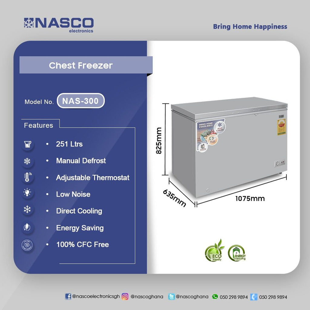 Nasco 251 L Chest Freezer – Model NAS-300 – view 4