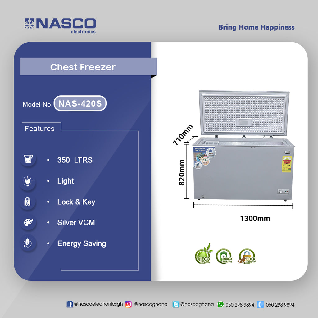 Nasco 380 L Chest Freezer – Model NAS-420 – view 4