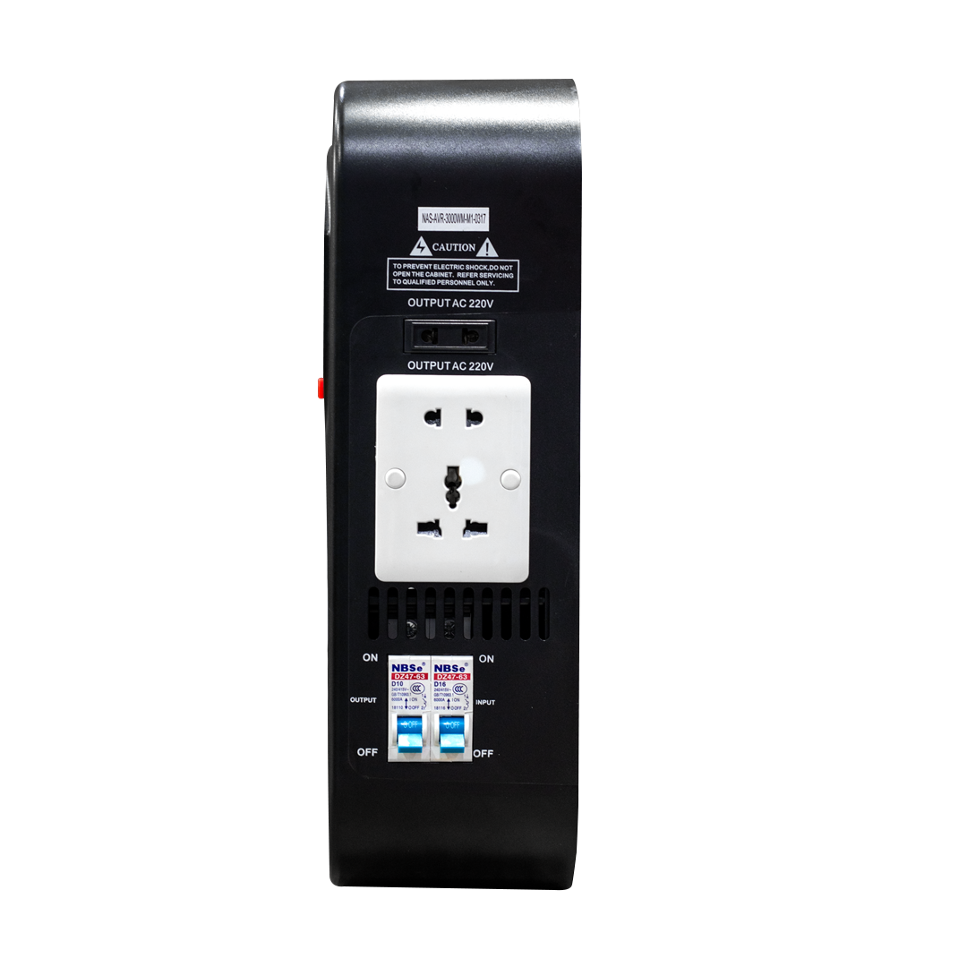 Nasco 3000 VA Automatic Voltage Regulator – Model NAS-AVR-3000WM – view 3