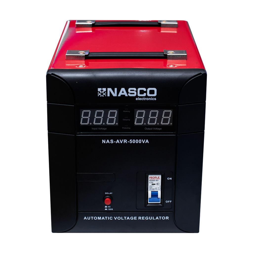 Nasco 5000 VA Automatic Voltage Regulator – Model NAS-AVR-5000VA – view 2