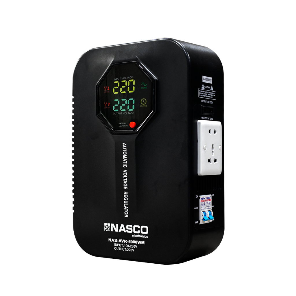 Nasco 5000 VA Automatic Voltage Regulator – Model NAS-AVR-5000WM