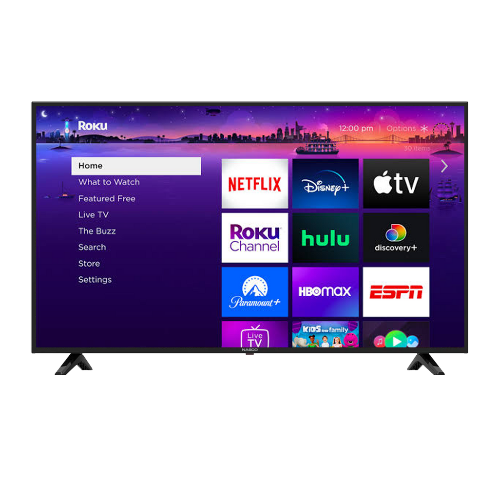Nasco 43" Full HD Frameless Smart LED Television – Model NAS-B43FBFL-G – view 4