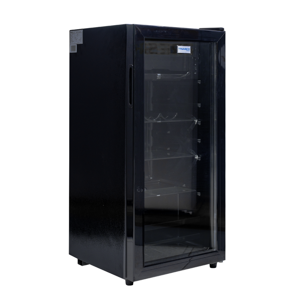 Nasco 110 L Glass Door Display Fridge – Model NAS-FL110SC
