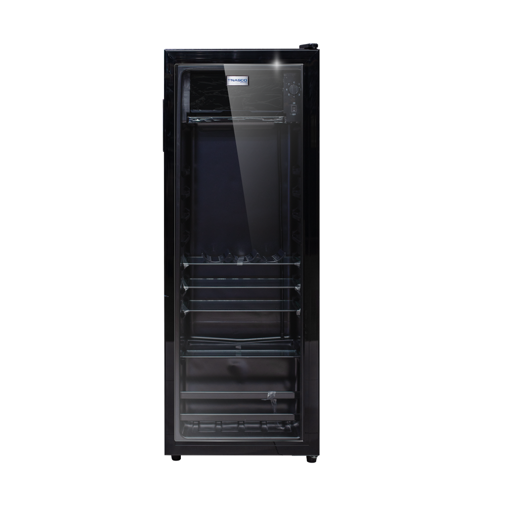 Nasco 150 L Glass Door Display Fridge – Model NAS-FL150SC