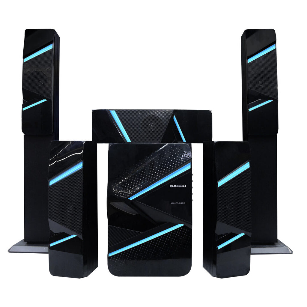 Nasco 5.1 Channel Tall Speaker Home Theatre System – Model NAS-HT5.1-N918 – view 2