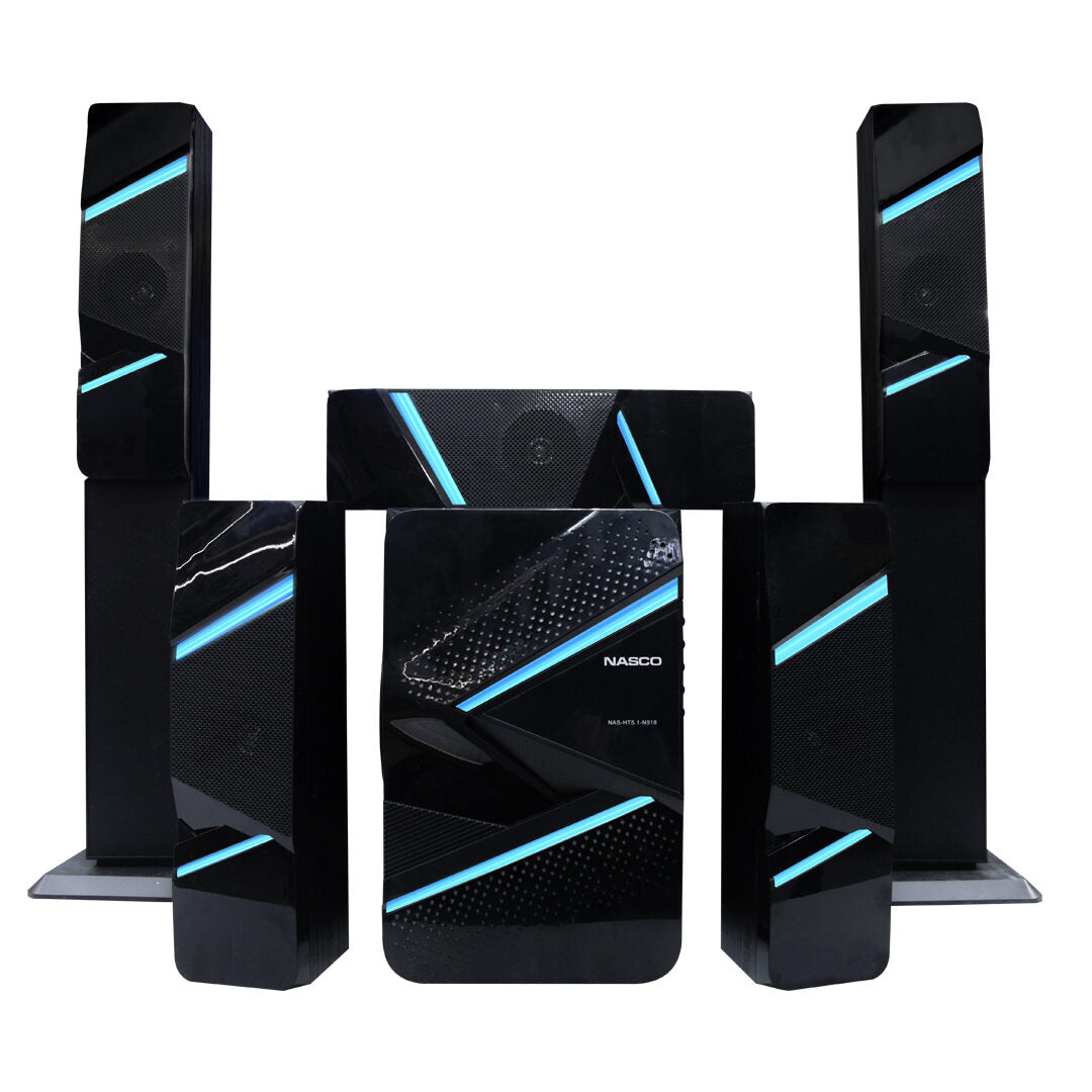 Nasco 5.1 Channel Tall Speaker Home Theatre System – Model NAS-HT5.1-N918 – view 2