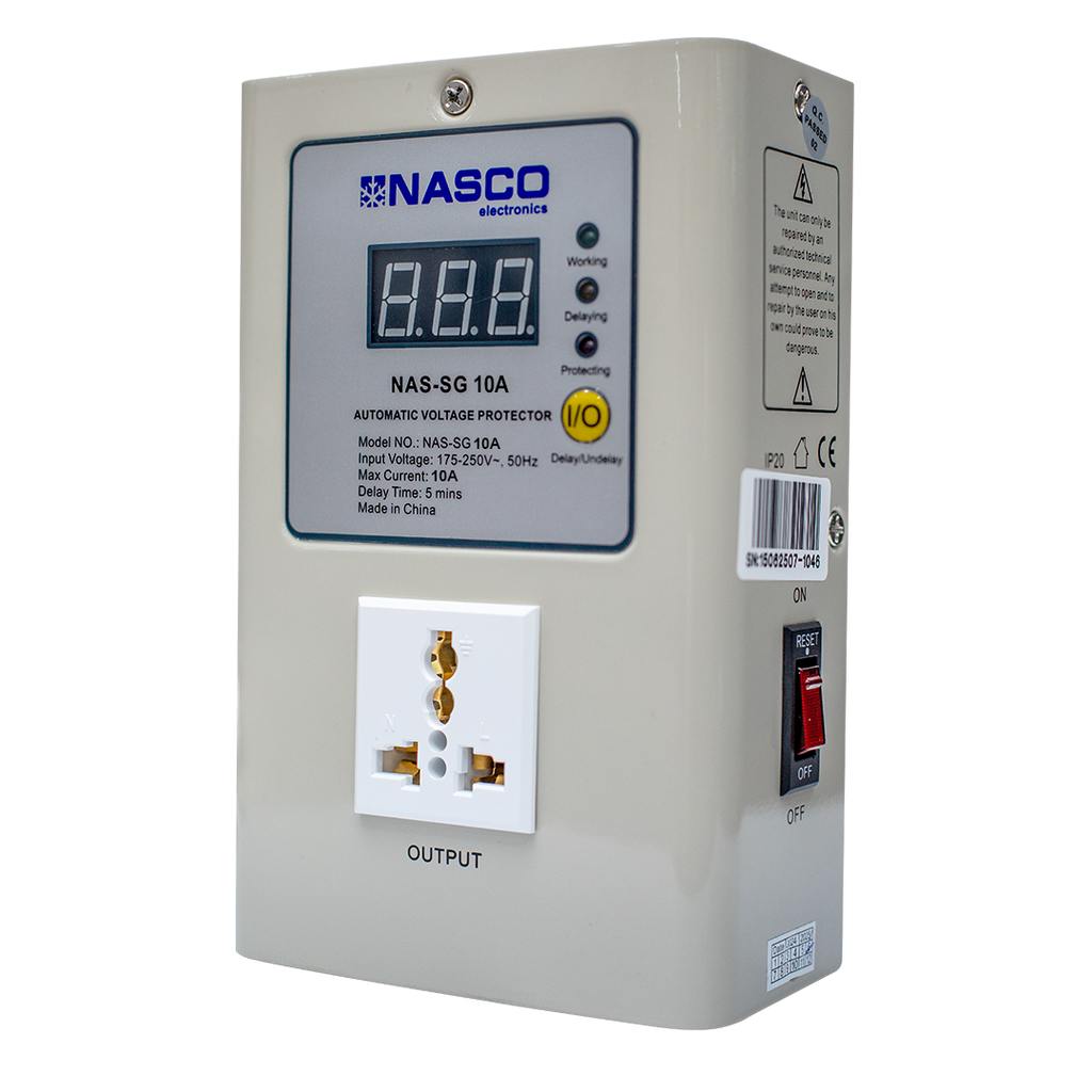 Nasco 10 A Automatic Voltage Protector – Model NAS-SG10A – view 2
