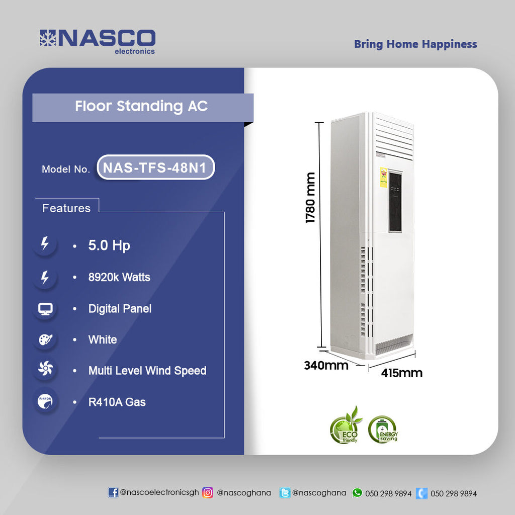 Nasco 5.0 HP Floor Standing Air Conditioner (R410A) – Model NAS-TFS-48N1 – view 4