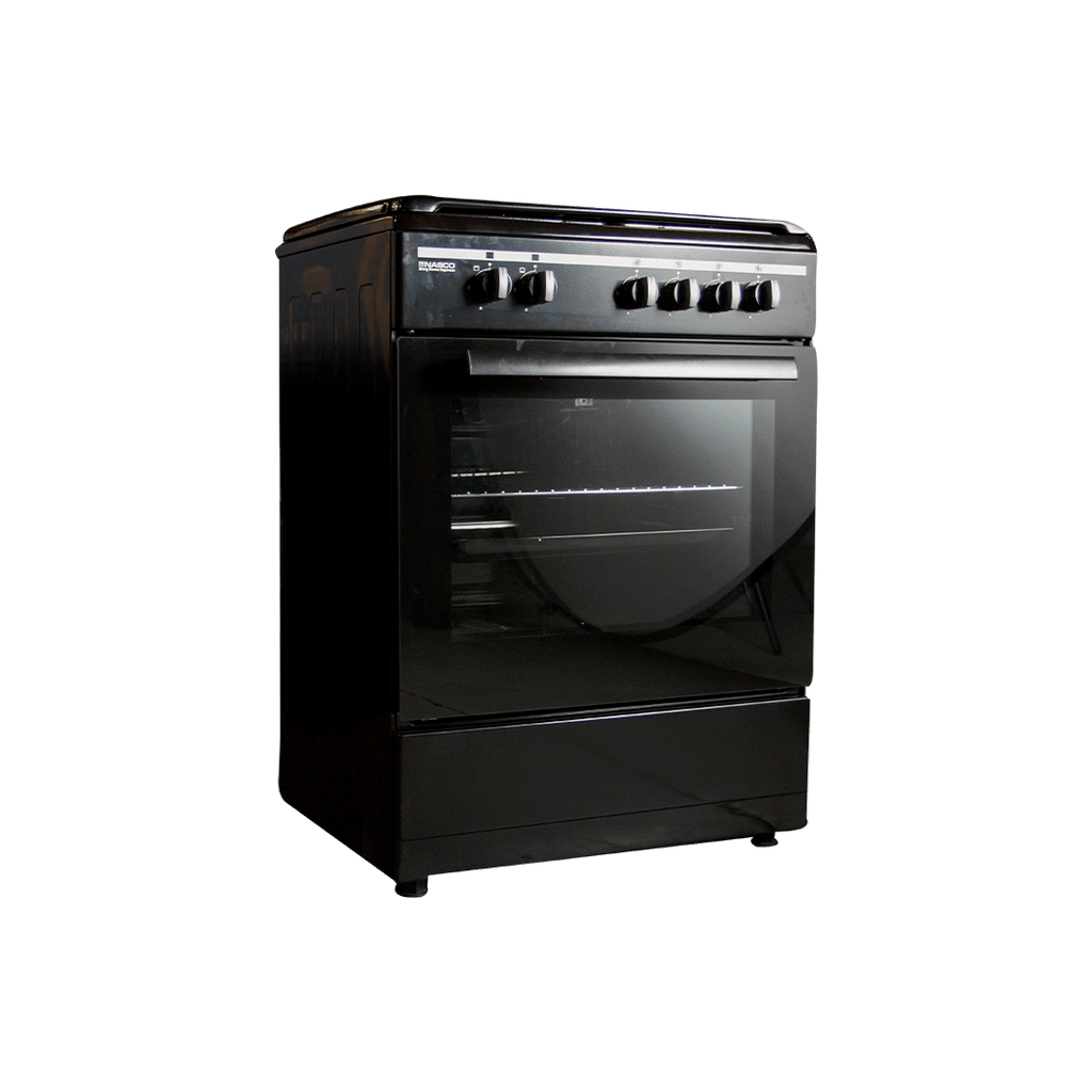 Nasco 60 cm 4-Burner Gas Cooker with Grill – Model NAS60GRL-S – view 2