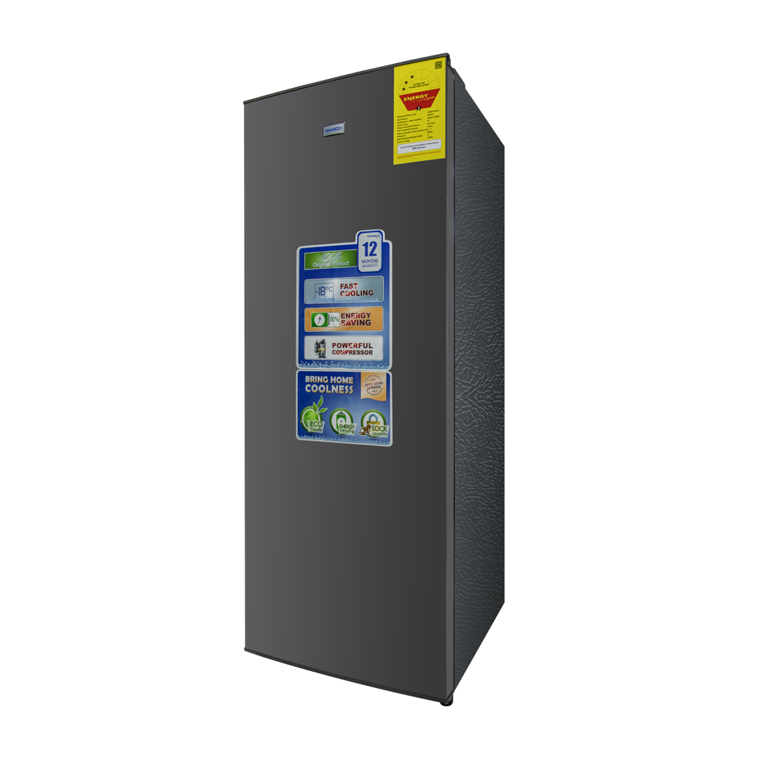 Nasco 166 L Upright Standing Freezer – Model NASD1-200SK – view 3
