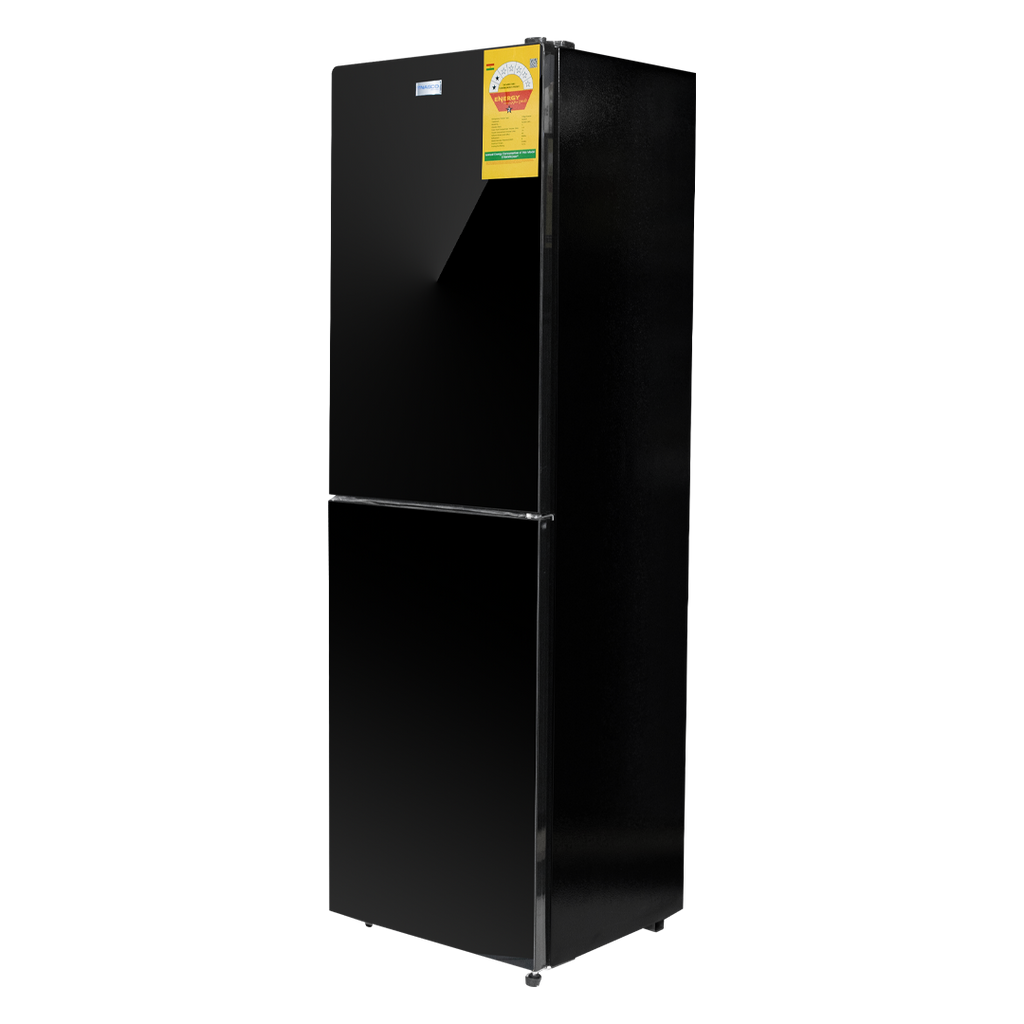 Nasco 196 L Mirror Finish Bottom Freezer Refrigerator – Model NASD2-24FL-B-MIRROR