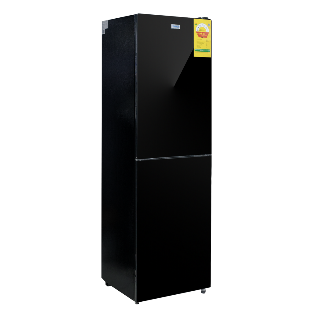 Nasco 196 L Mirror Finish Bottom Freezer Refrigerator – Model NASD2-24FL-B-MIRROR – view 3