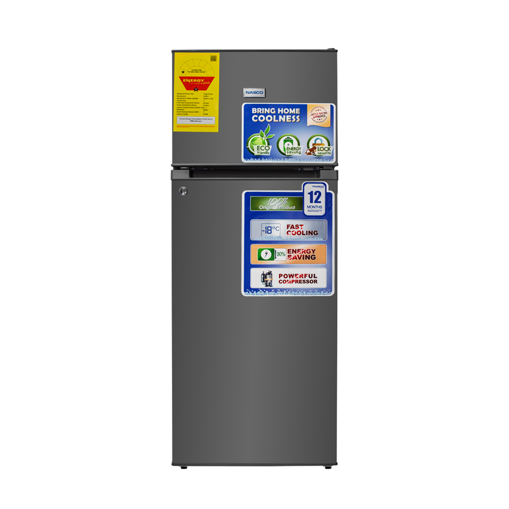 Nasco 107 L Top Freezer Refrigerator – Model NASF2-15-SK – view 4
