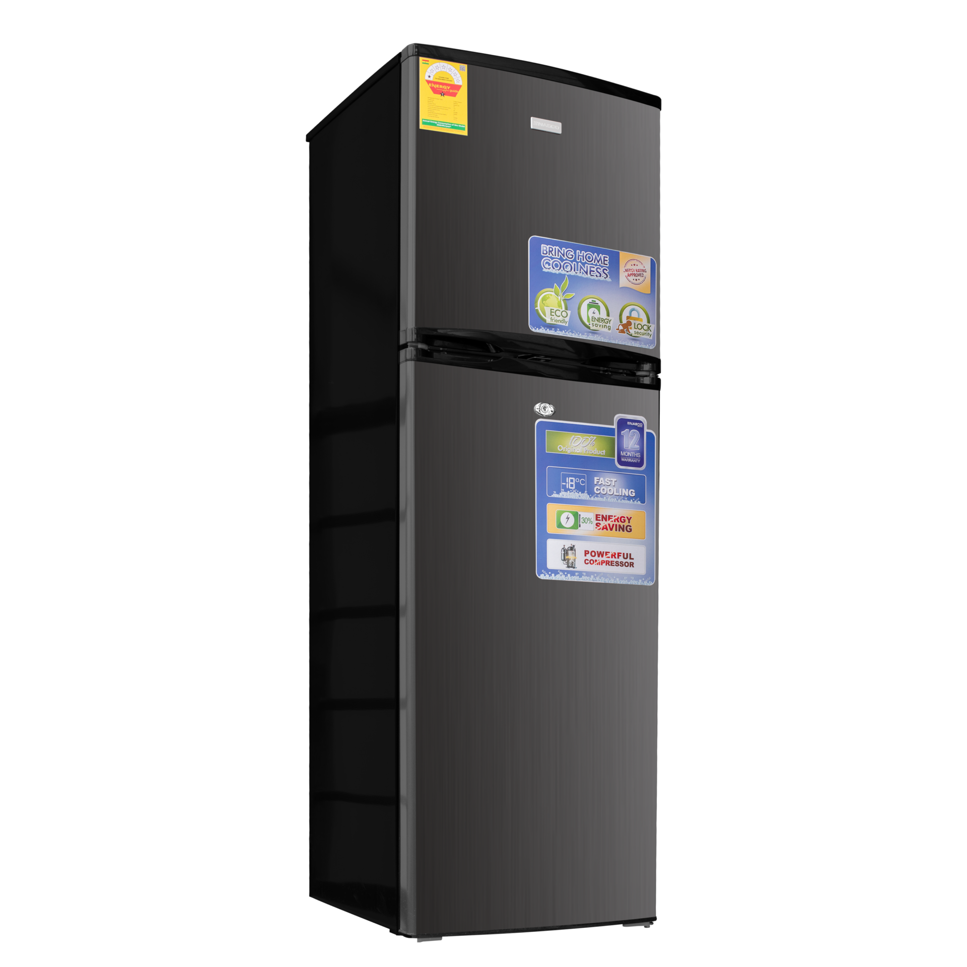 Nasco 166 L Double Door Top Freezer Refrigerator – Model NASF2-22 – view 3