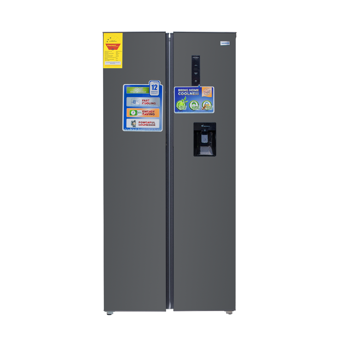Nasco 542 L Frost Free Side-by-Side Refrigerator – Model NASF2-55SK-WD – view 2
