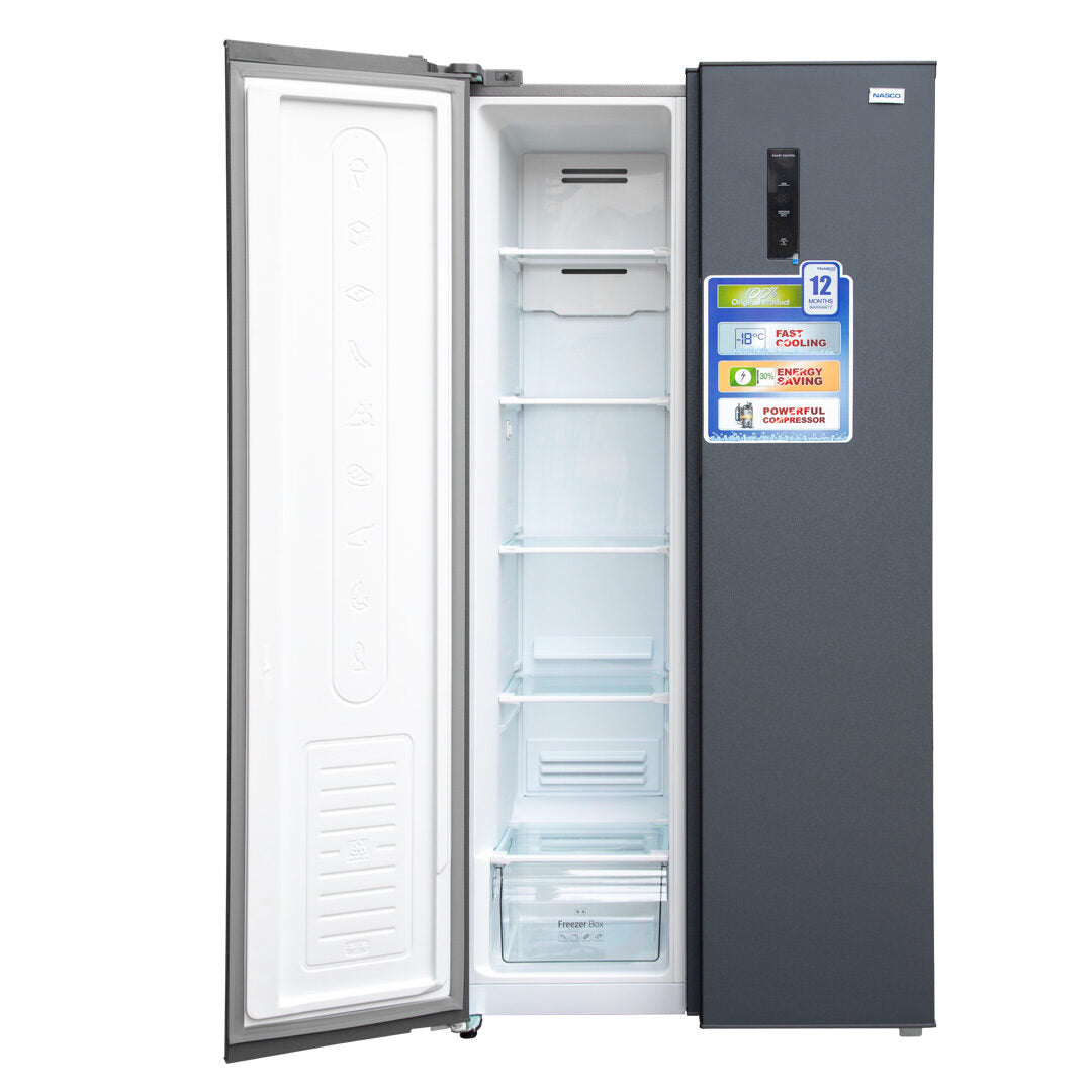 Nasco 400 L Side by Side Refrigerator – Model NASF2-66.1FF – view 2