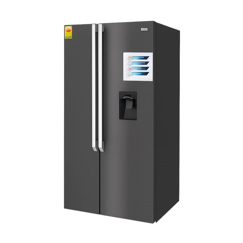 Nasco 521 L Frost Free Side by Side Refrigerator with Water Dispenser – Model NASF2-66D – view 2