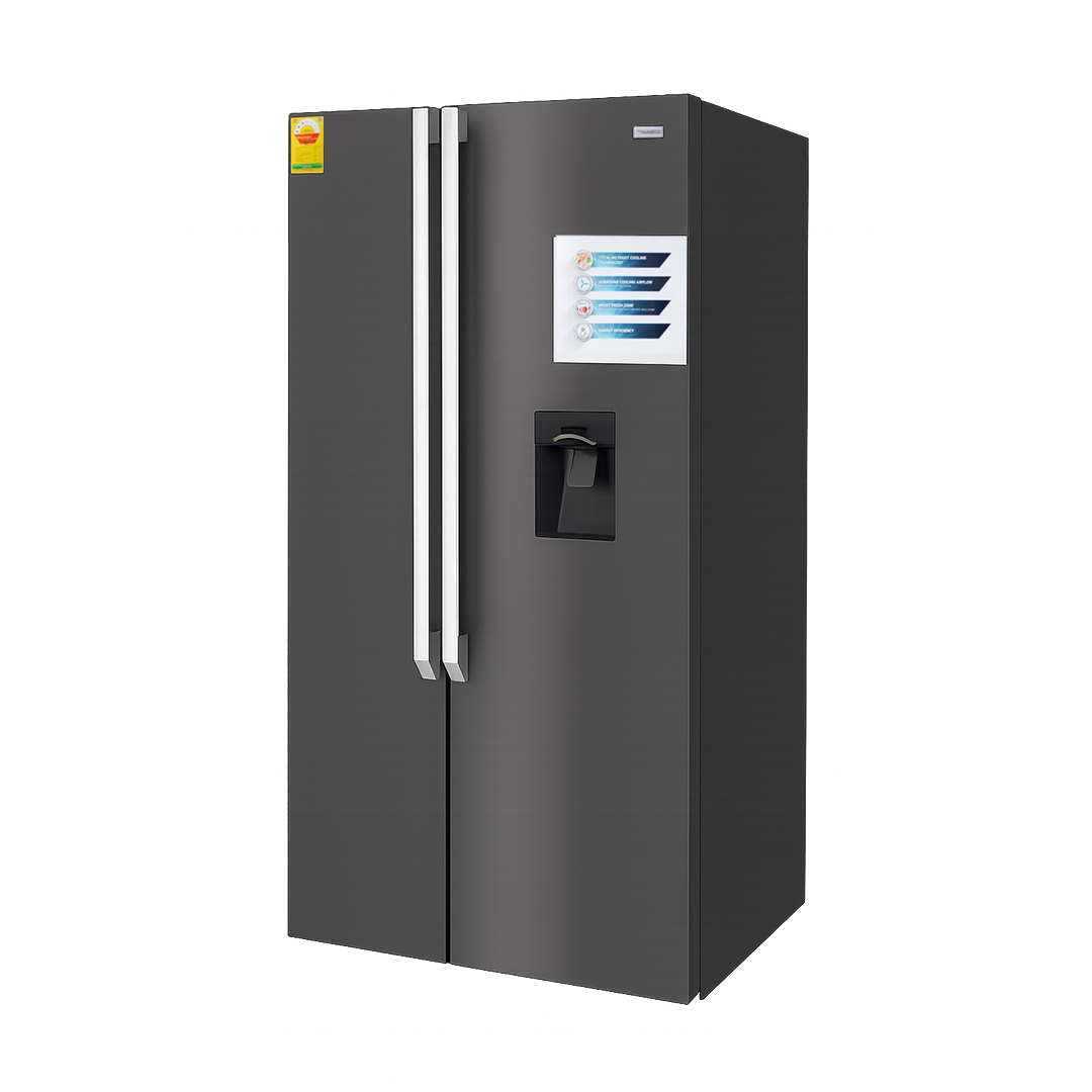 Nasco 521 L Frost Free Side by Side Refrigerator with Water Dispenser – Model NASF2-66D – view 2
