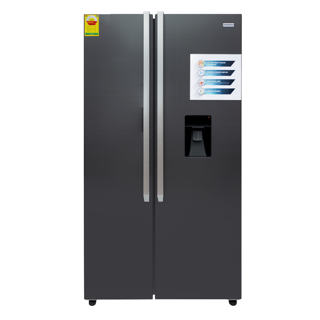 Nasco 521 L Frost Free Side by Side Refrigerator with Water Dispenser – Model NASF2-66D – view 4