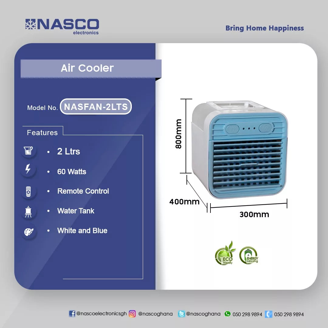 Nasco 2 L Air Cooler – Model NASFAN-2LTS – view 2