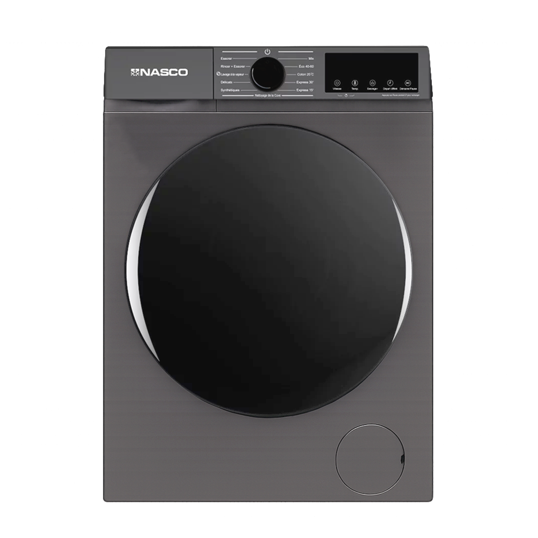 Nasco 12 kg Inverter Front Load Washing Machine – Model NASFL-JS12KG-S