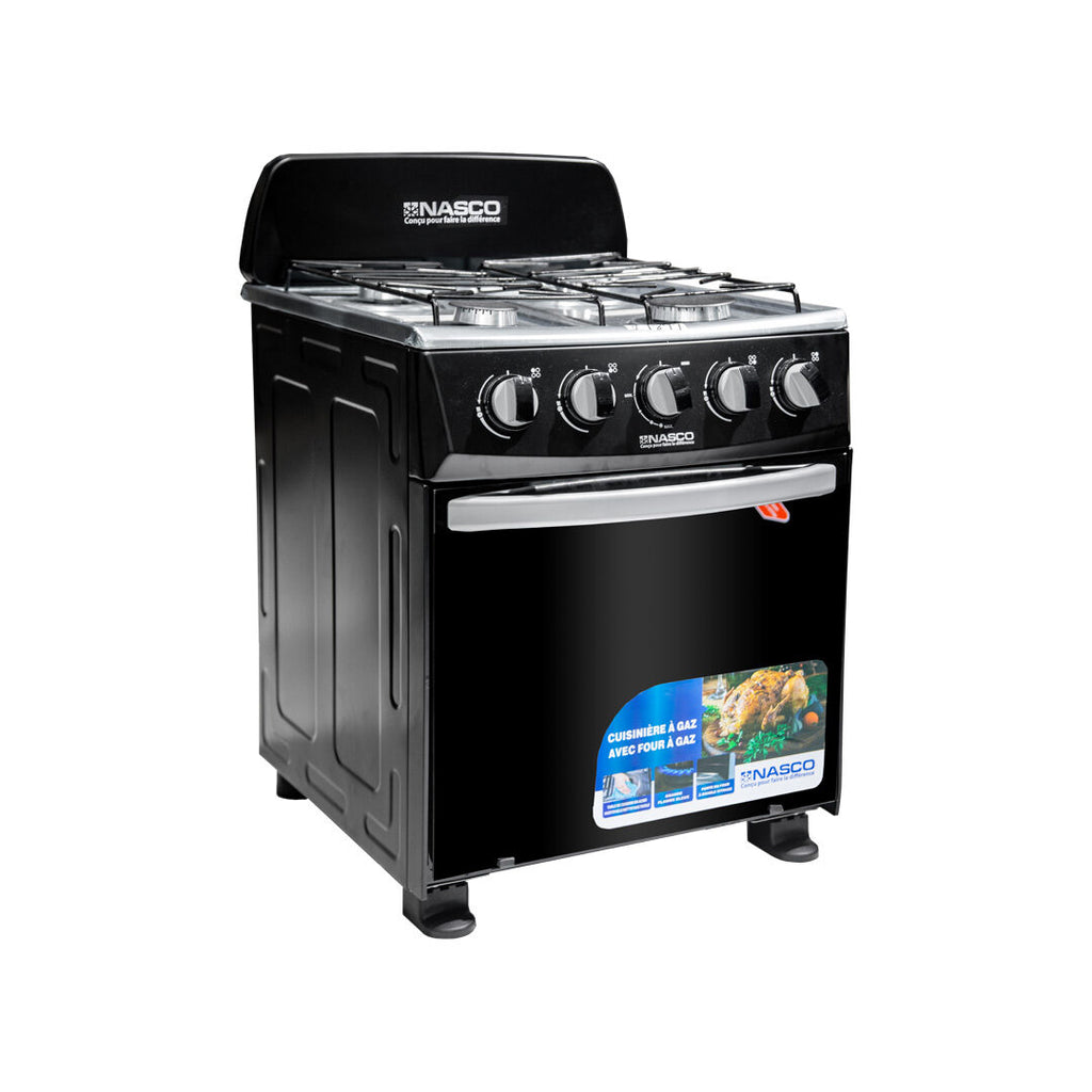 Nasco 50 x 50 cm 4-Burner Gas Cooker with Oven – Model NASGC-50MO-CTZ