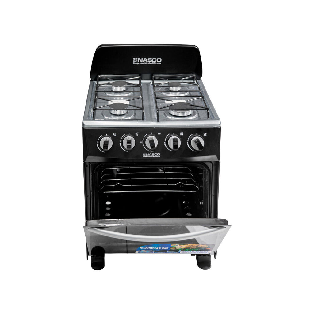 Nasco 50 x 50 cm 4-Burner Gas Cooker with Oven – Model NASGC-50MO-CTZ – view 4