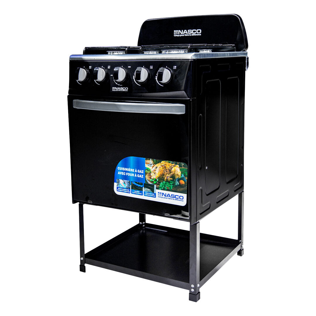 Nasco 50 x 50 cm 4-Burner Gas Cooker with Oven – Model NASGC-50MO+ST-CTZ